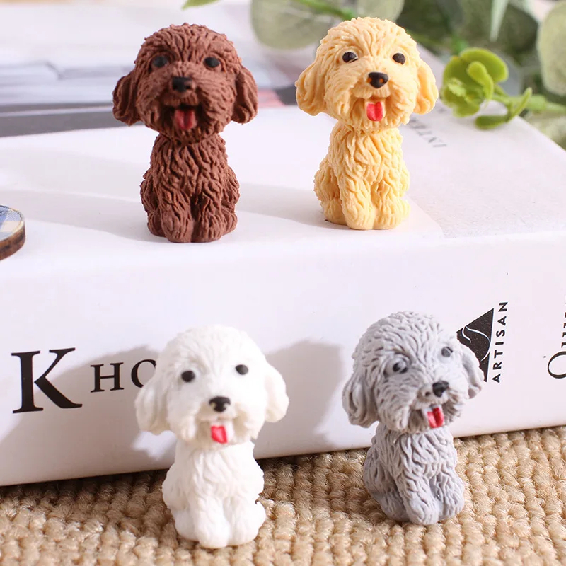 20 Pcs Creative Stationery Cartoon Cute Teddy Puppy Eraser Student Gift Wholesale Stationery Prizes for Kids Erasers for Kids