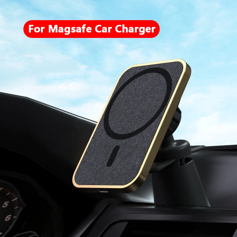 

15W magnetic Car Holder For Magsafe Charger Suction Cup Desktop Mobile Phone Holder For iphone 12 Pro Max Fast Wireless Charging