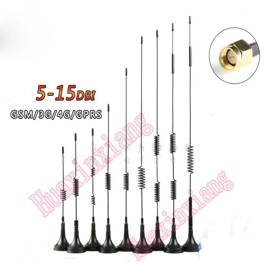 

5PCS/Lot CDMA/GPRS/GSM/3G/4G High Gain Small Sucker Antenna SMA Male Connector 5Dbi/7Dbi/9Dbi/10Dbi/15Dbi