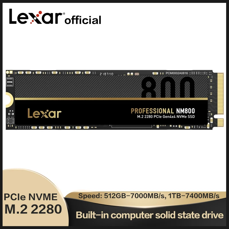 

Жесткий диск Lexar NM800 SSD m2 NVME 512 ГБ ТБ