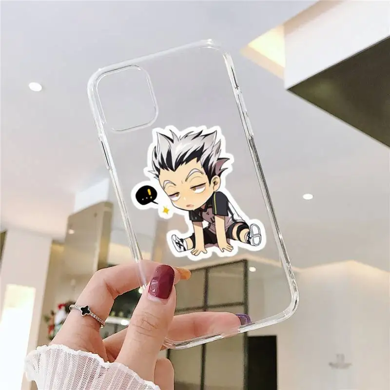

Japan Anime Oya Haikyuu Phone Case Transparent soft For iphone 5 5s 5c se 6 6s 7 8 11 12 plus mini x xs xr pro max