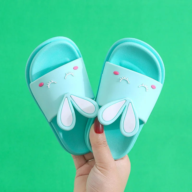 Children's Slippers Boys and Girls Baby Home Non-slip Soft Sole Cute Rabbit Children Home Slippers Home Shoes Shoes Woman