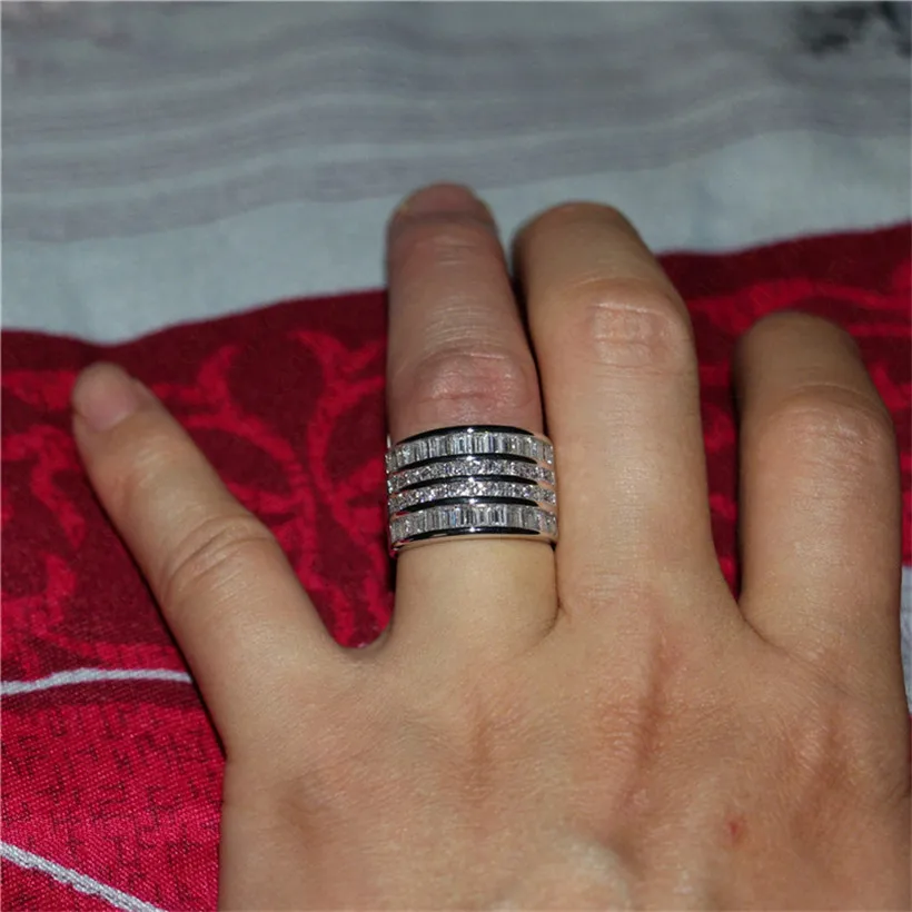 Классические обручальные кольца ручной работы из стерлингового серебра 925 пробы