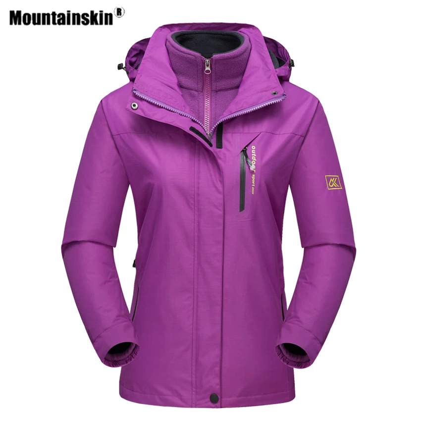 Горные мужские и женские 2 шт. зимние походные толстые куртки для спорта на