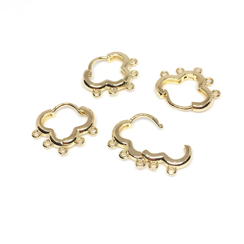 

Серьги-кольца из 14-каратного золота с подвесной пряжкой, аксессуары «сделай сам», материалы для изготовления ювелирных изделий ручной рабо...