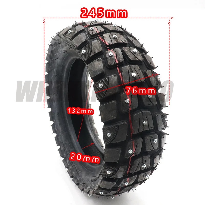 High Quality 10 Inch Wear-Resistant Winter Snow Tire 255x80 Off-road Outer Tires for Kugoo m4 Pro ZERO 10X Kaabo Mantis 10x3 | Спорт и