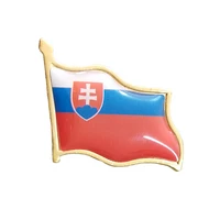 slovakia flag brooch tie nail electroplated gold enamel pin badge backpackhatcollargiven to menwomen so beautiful