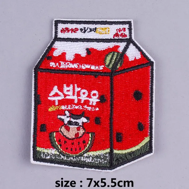 Японский стиль мультфильм напитки конфеты стикер леденец вышивка ткань паста