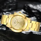 Новинка 2021, модные женские кварцевые часы, Классические роскошные Брендовые женские часы с ремешком из нержавеющей стали, кварцевые часы, Montre Femme