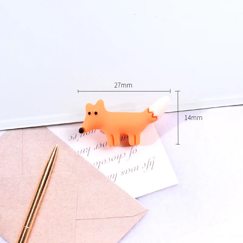 Кабошон 20 шт./лот милые Мультяшные животные с плоским основанием кавайный