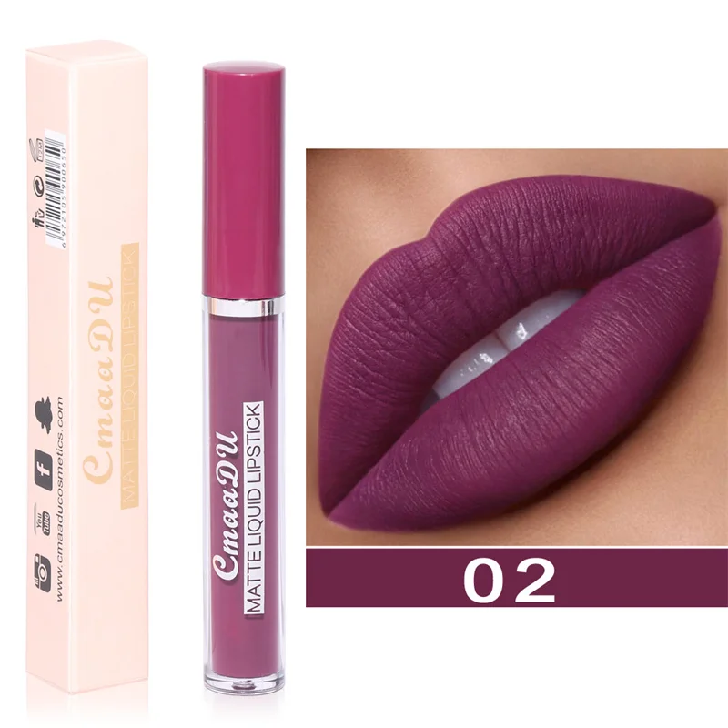 

1PC Velvet Matte Lipstick Waterproof Long Lasting Sexy Red Lip Matte Lipstick Nonstick Cup Matte Liquid Lipstick Makeup Beauty