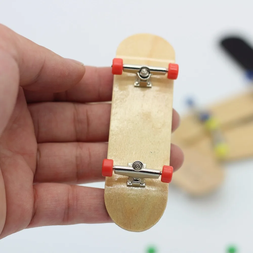 

High quality Professional Red Mini wood Finger skateboard fingerboard toys