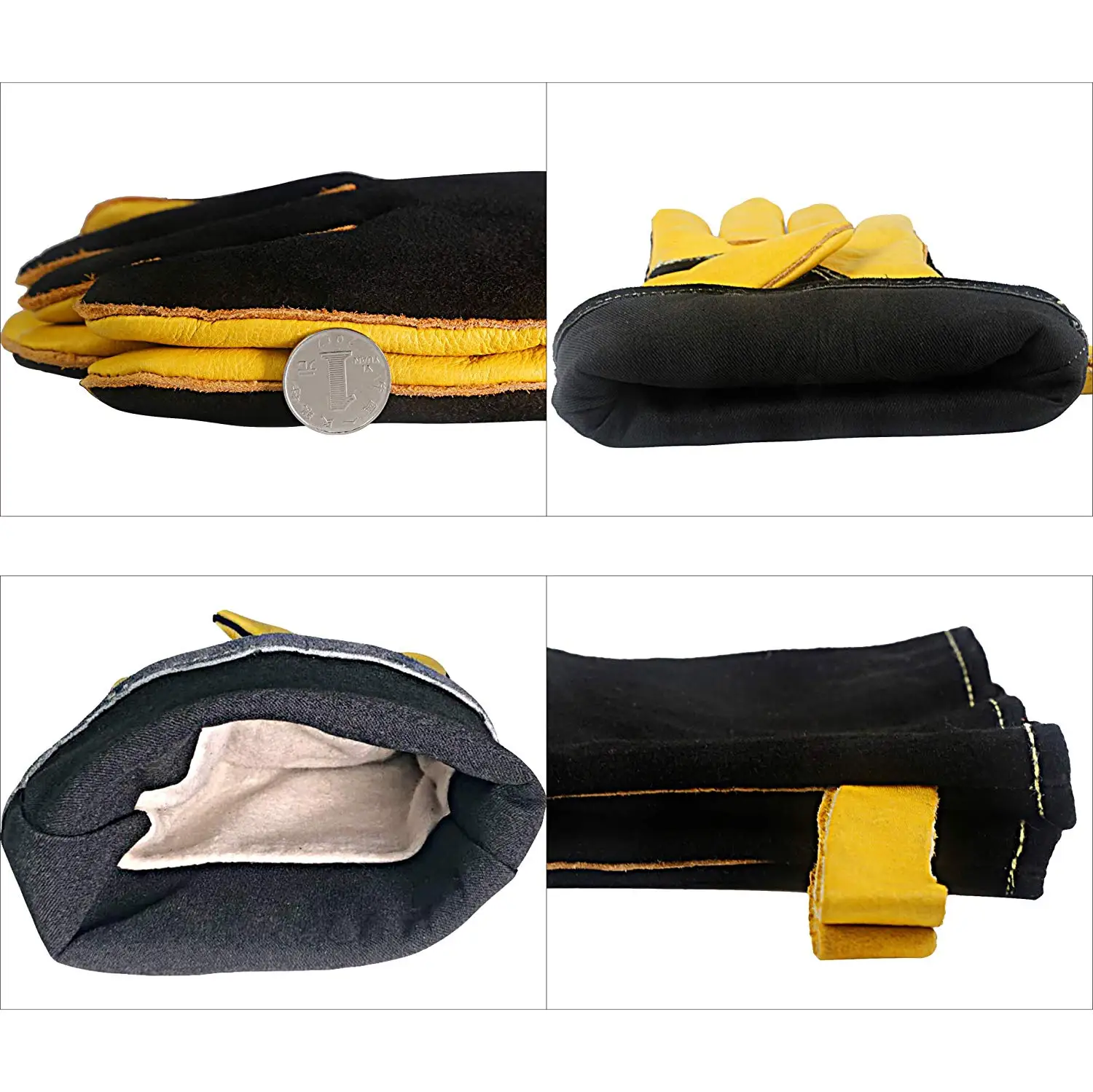 HHPROTECT BBQLeather Кузница/Mig/Stick сварочные перчатки Heat/огнестойкие Профессиональные