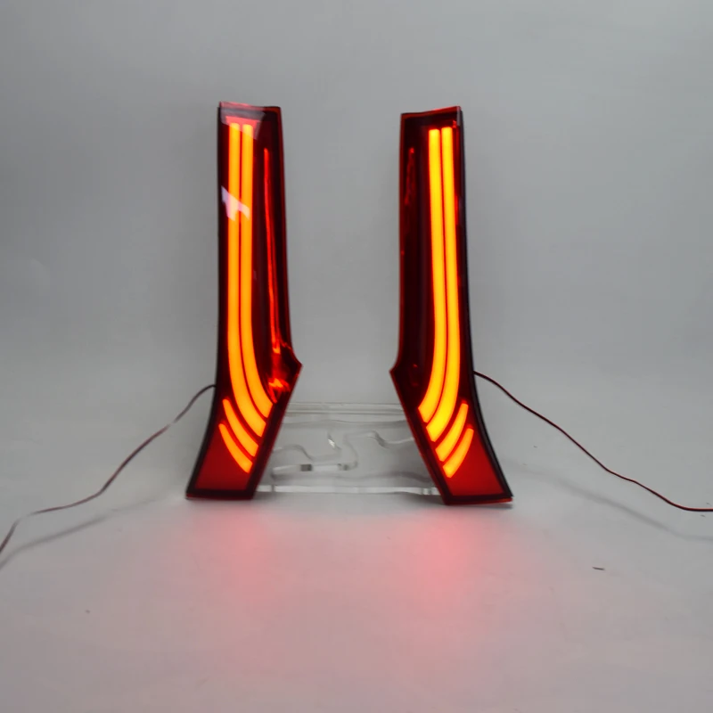 

2 предмета для Honda Fit YUANEN 2014 2015 2016 2017 2018 авто аксессуары LED колонка заднего фонаря Задний фонарь тормоза на задней стороне лампы противотуманн...