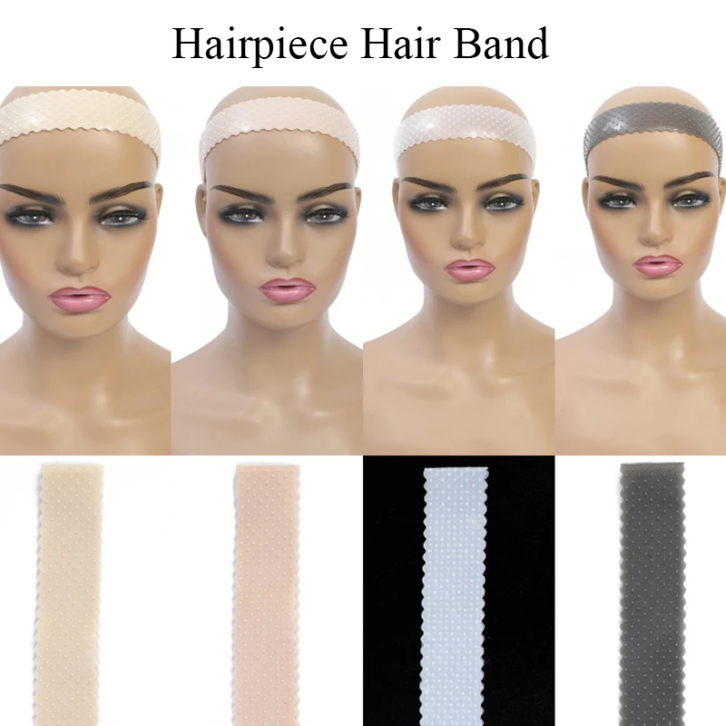 

Non Slip Wig Headband Transparent Silicone Wig Fix Band Adjustable Elastic Sports Hair Band For Wigs Headband Secure Wig Gripper