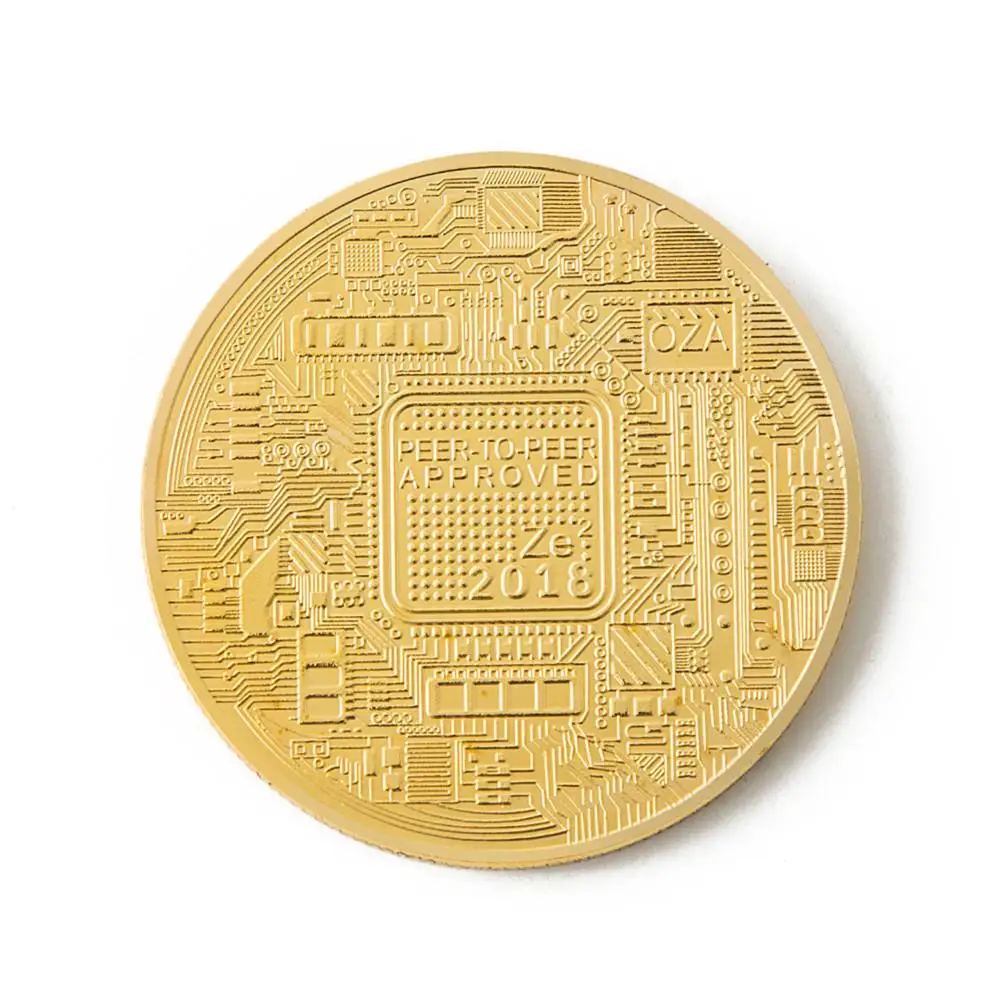 Gold Горячая Биткоин Litecoin Dash монета без валюты Позолоченные железные памятные коллекционные монеты художественная коллекция сувенирные подарки - Цвет: Gold