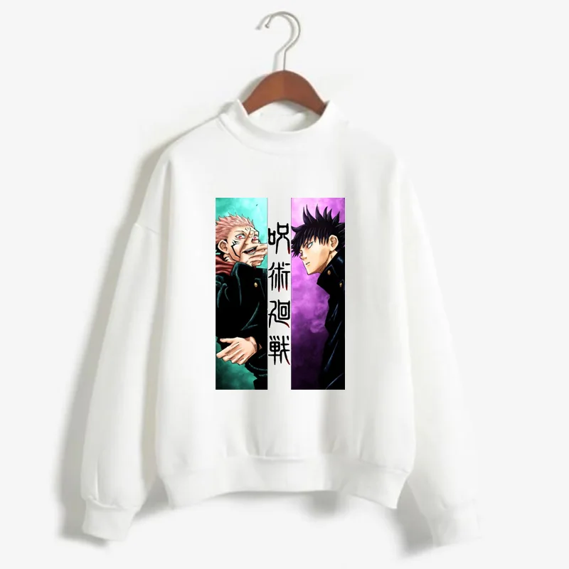 Jujutsu Kaisen Print Sweatshirt Long Sleeve Round Neck Sweater for Women Men