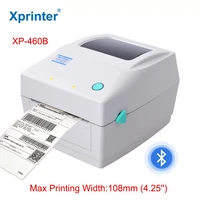 xprinter xp 460b thermal shipping label printer 20mm 108mm barcode stickers printer bluetooth printer usb bluetooth interface