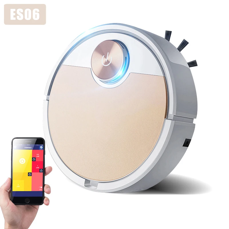 Умный робот пылесос ES06 бытовой мобильный телефон приложение пульт