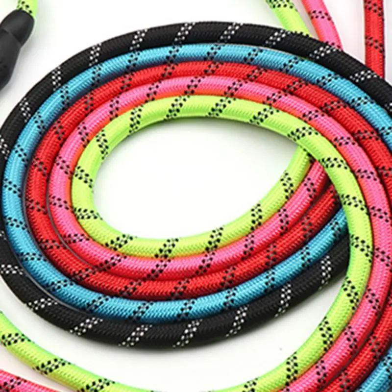 

Dog Rope Nylon Reflective Fashion Dog Ropes Walking Dog Leash Dogs Chain Outdoor Pets Dogs Supply Handle Towing Ropes Reflective