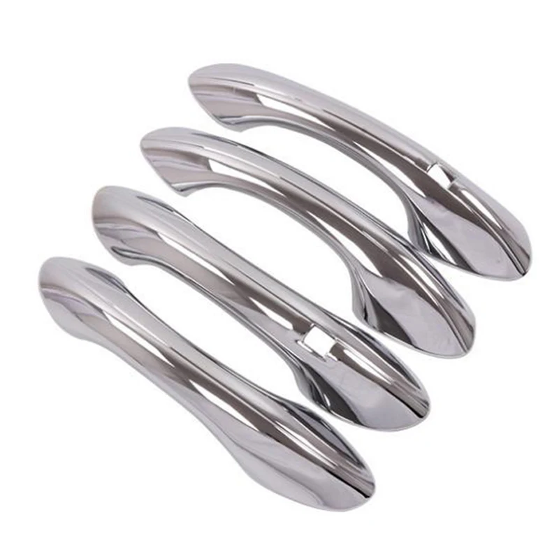 Автомобильная хромированная крышка для дверных ручек рамка наклейка с умным