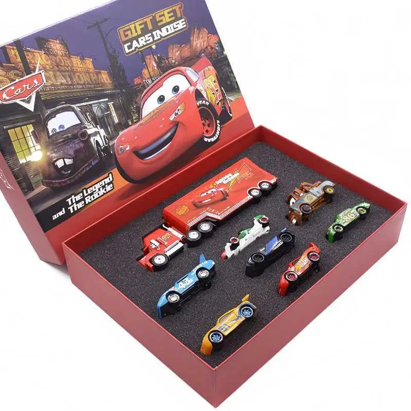 Модели машинок Disney Pixar игрушечные подарки набор коробок Молния Маккуин мэтер