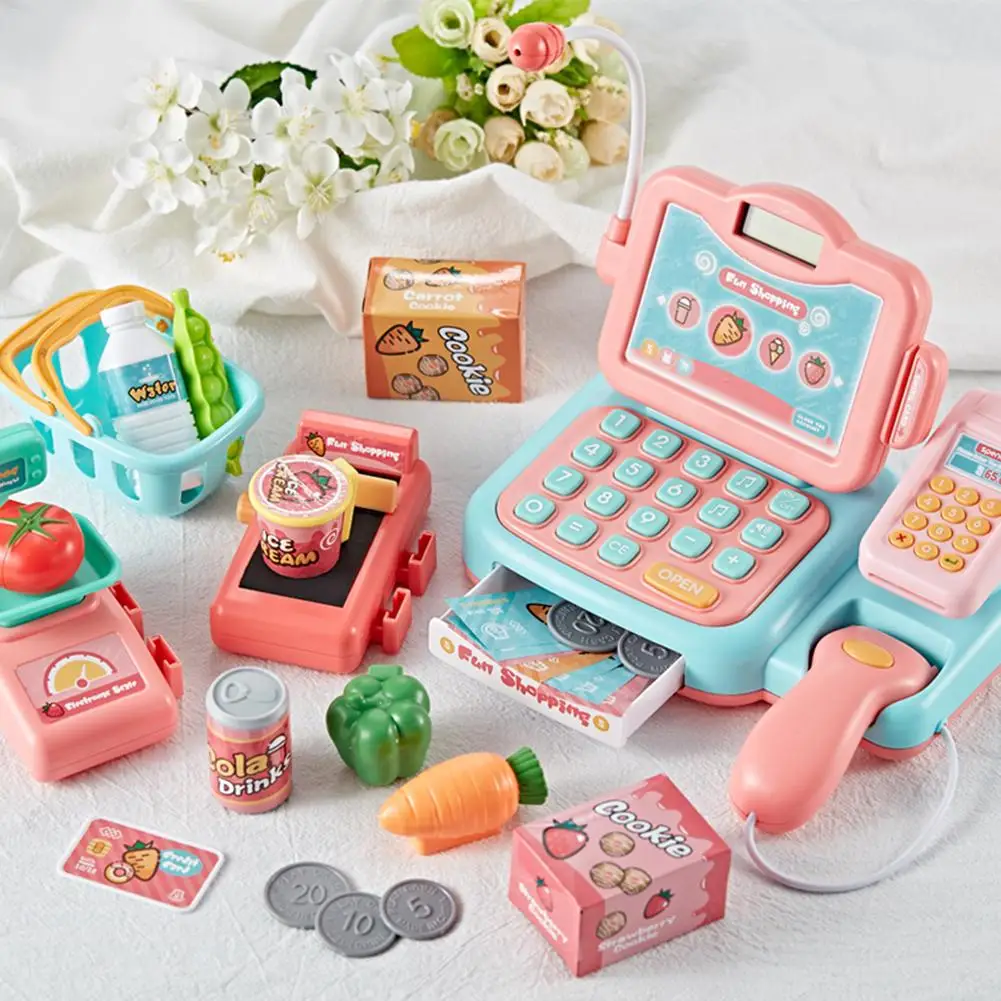 Cash Register Toy Educational Baby Toys with Scanner Sound Calculator for Kids Toddlers For Children | Игрушки и хобби