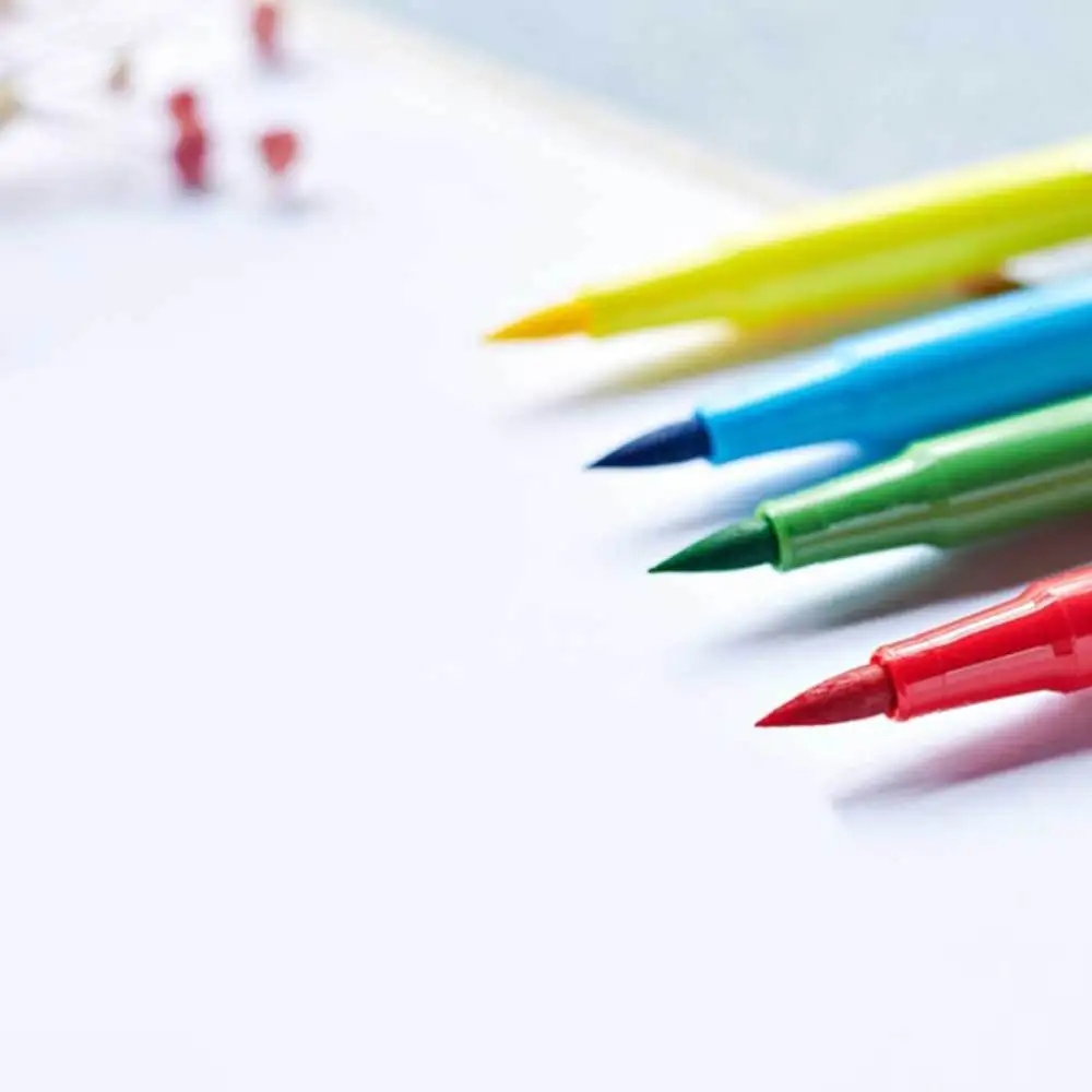 

1 Box Washable Colour Pens Head Watercolor Pens DIY Painting Tools for Kids Children 12 Colors