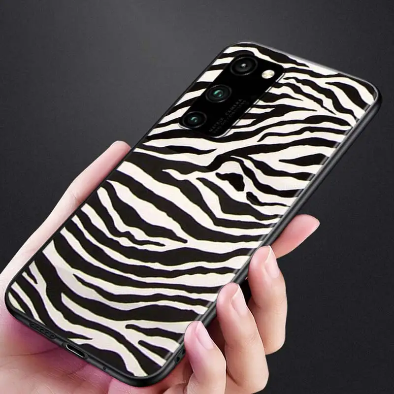 

Silicone Cover Black white Stripe for Huawei Honor 30 20S 20 10i 9S 9A 9C 9X 8X 10 9 Lite 8A 7C 7A Pro Phone Case