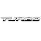 Универсальная металлическая 3D буква турбо Автомобильная эмблема значок-наклейка для Peugeot 307 206 407 Citroen C4 C5 Honda Civic Accord Lada Vesta