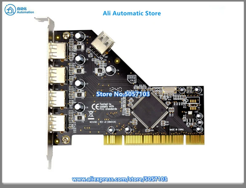

FG-U2N101-4E1I-01 PCI к USB 2,0 карта расширения 4 + 1 порт