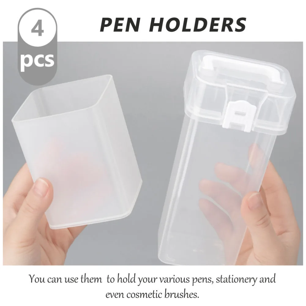 

4Pcs Creative Pen Pencil Storage Holders Multipurpose Mark Pen Organizers
