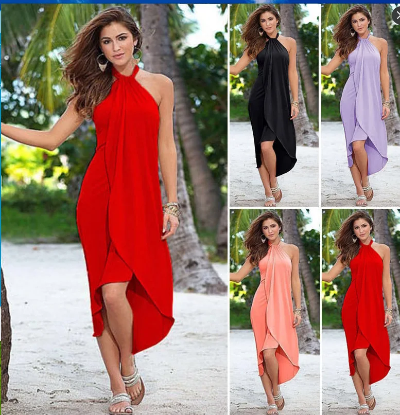 Indian Sari Dresses Dress Women Clothing 2017 Cotton Best-selling Europe And The New Hot Style Sleeveless Long Neck Sexy |
