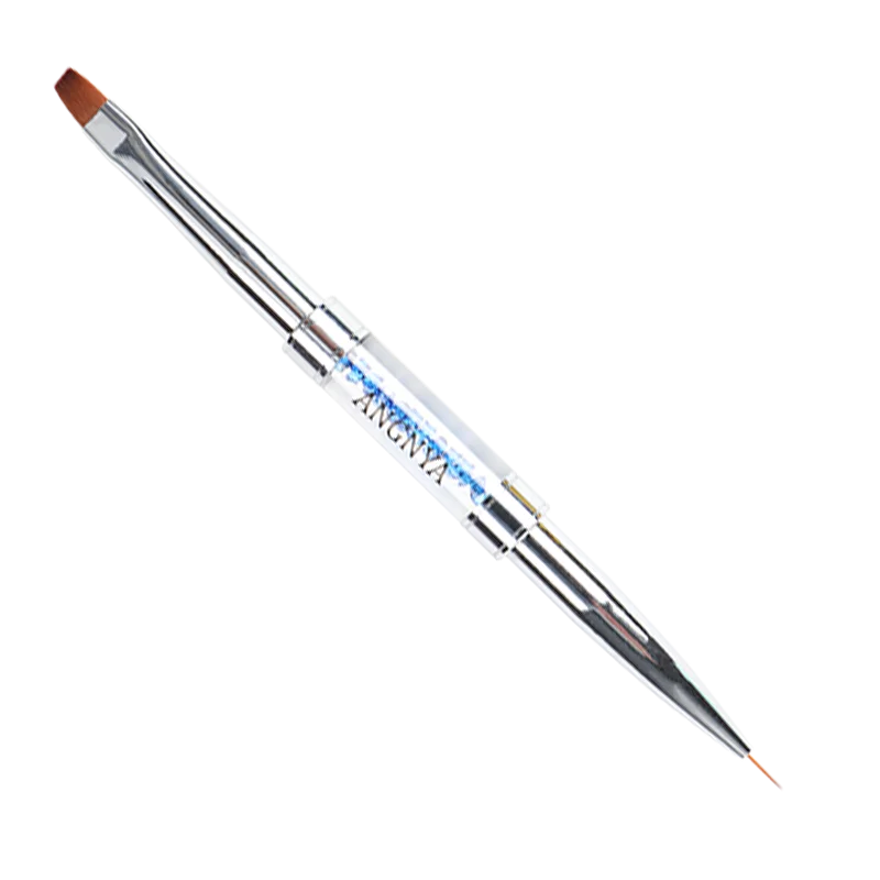 

ANGNYA Double-end Nail Polish Painting Drawing Lines Pen 7mm DIY Flower Pattern Design 6# Flat UV Gel Extension Builder Tools
