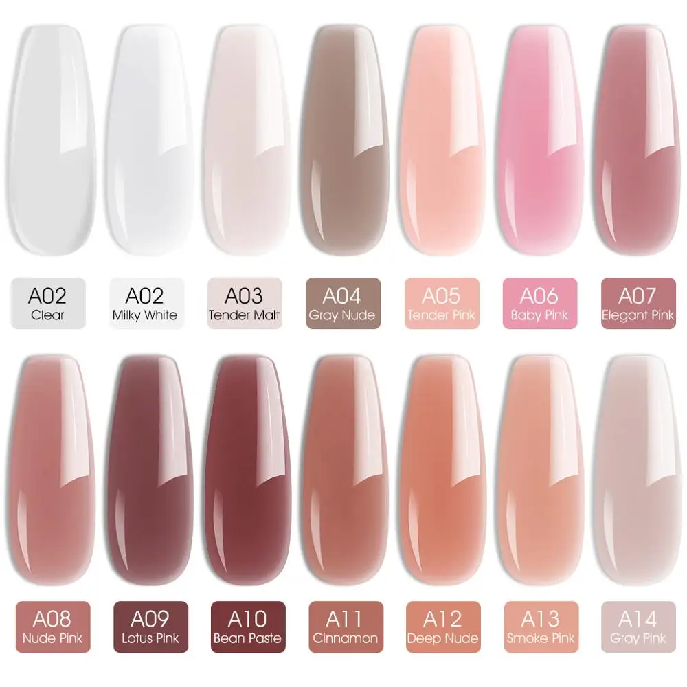 

Venalisa acrylic nail hard jelly builder gel nail art french nail UV poly nail gel clear pink color for nail extension manicure