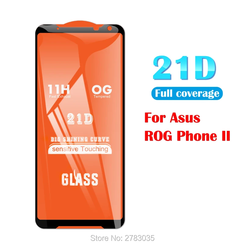 Для Asus ROG Phone 3 K 2 II ZS660KL Phone3 Strix ZS661KS 21D полностью наклеиваемая поверхность задняя