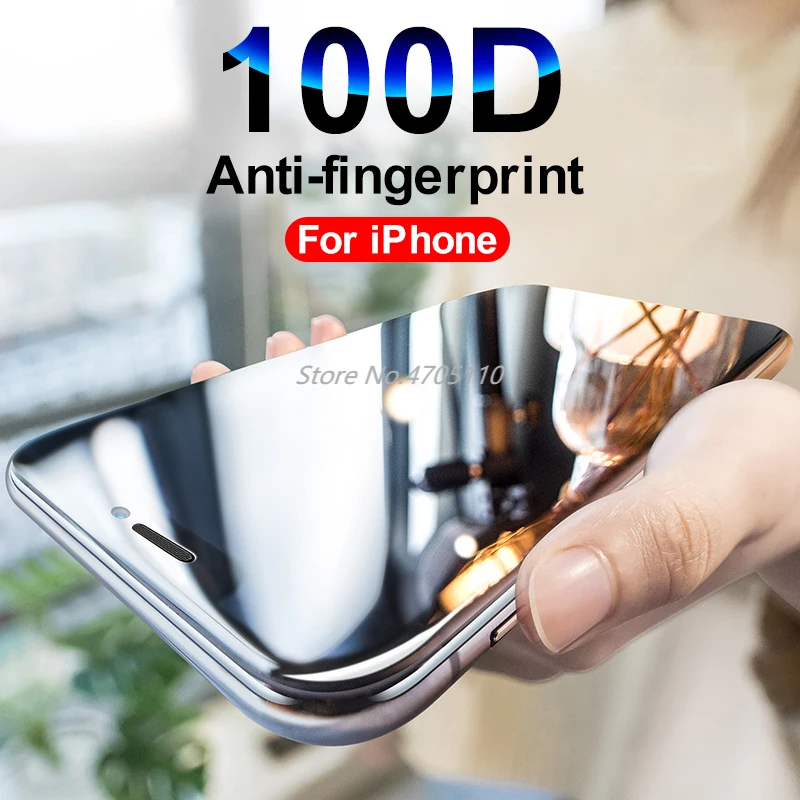 100D Защитное стекло для IPhone 5 SE 6 7 8 Plus X XR XS Max защита экрана закаленное на
