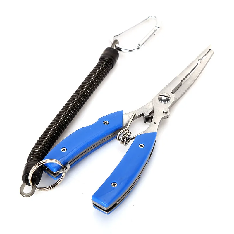 

Excellent Stainless Steel Fishing Scissors Pliers PE Fishing Line Cutter Lure Bait Remove Hook Tackle Tool Kits Accessories