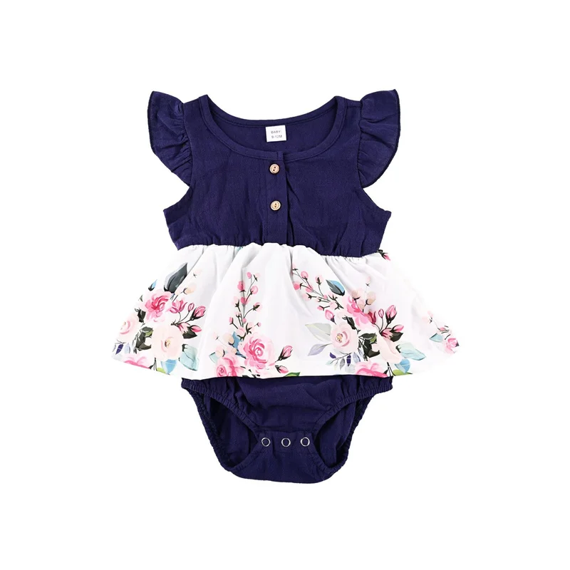 Lawadka/летние одинаковые комплекты для семьи Платья с цветочным рисунком Хлопковая