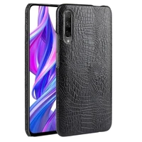 crocodile skin texture pu leather hard case for huawei y9s