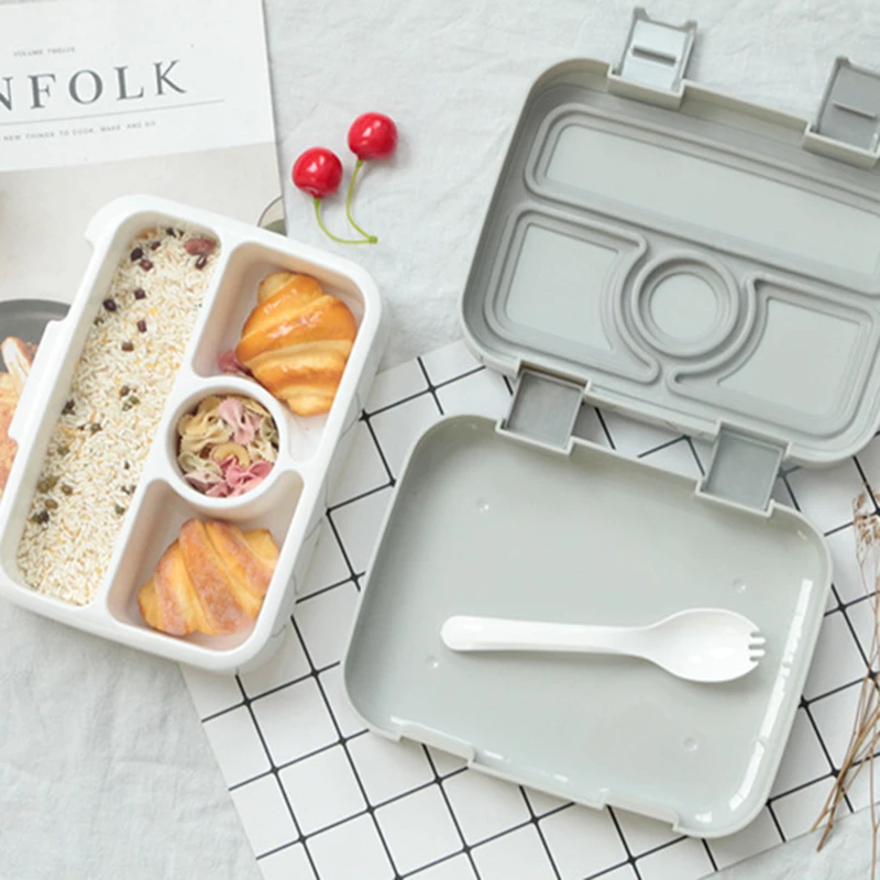 Портативный Ланч-бокс бэнто-бокс без БФА пищевой контейнер для пикника детей