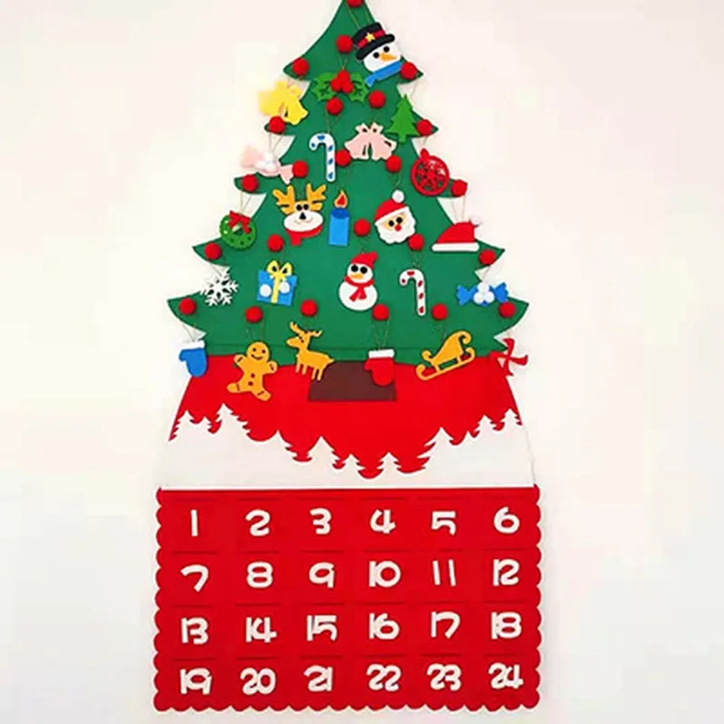 Цифровой календарь на Рождество Санта-Клаус снеговик настенное окно
