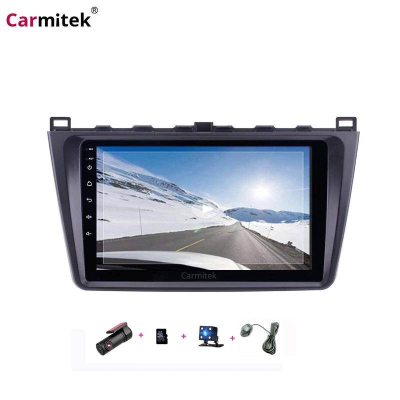 Автомобильный мультимедийный плеер Carmitek 9 дюймов 2 DIN GPS-навигация радио Android для