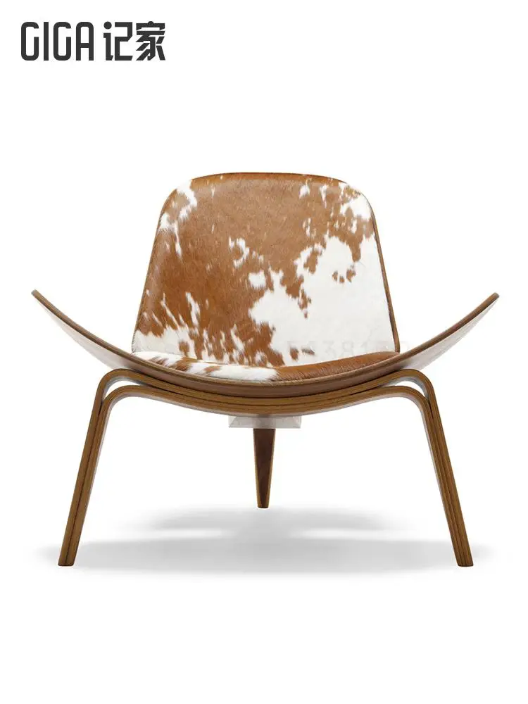 Креативное треугольное кресло в скандинавском стиле с ракушкой Сетчатое красное