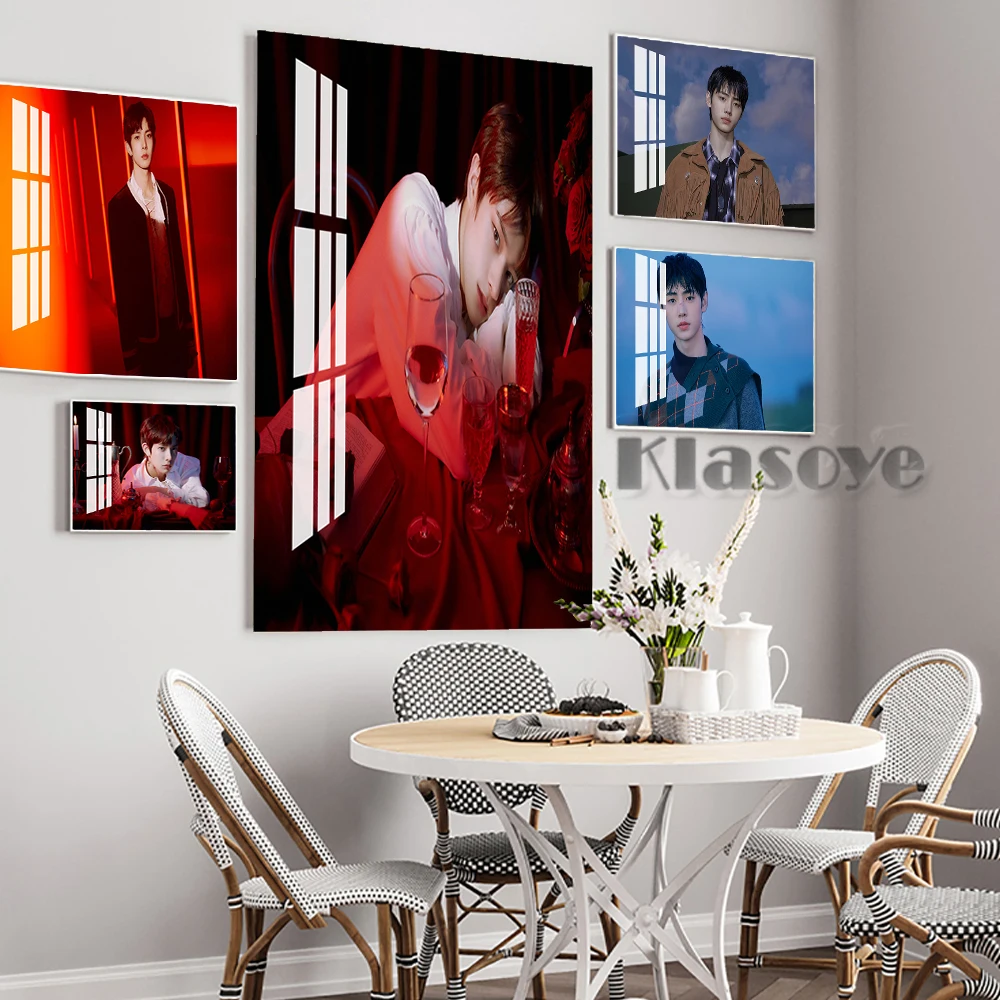 

Enhypen Korea Idol Singer Photograph Classic Poster Bar Pub Club Wall Decor Music Combination Album Art Prints Fans Collection