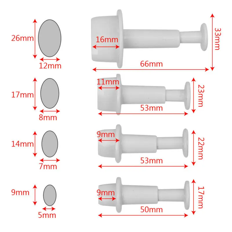4 шт./компл. алмаз овальные рамки для картин трафареты нарезки печенья прессформы