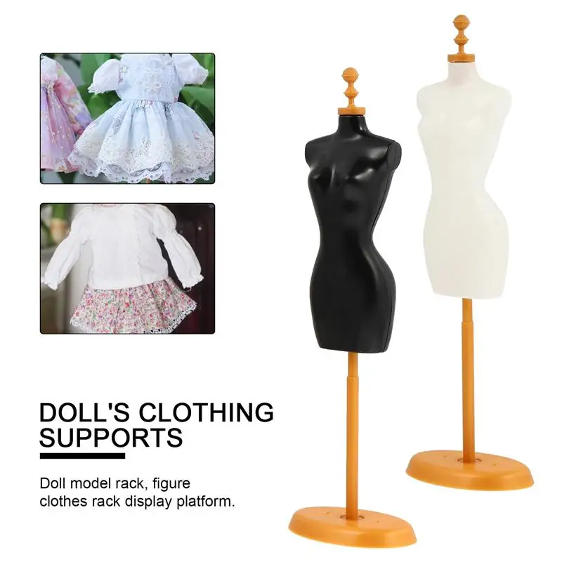 4pcs Mini Doll Dress Support Mannequin Model Stand Accessories (Mixed Style) | Дом и сад