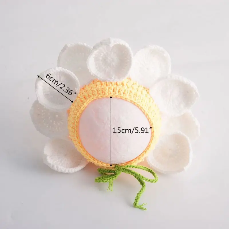 

Floral Bonnet Newborn Photography Props Vintage Flower Hat Ruffle Cap Baby Girl Shower Gift