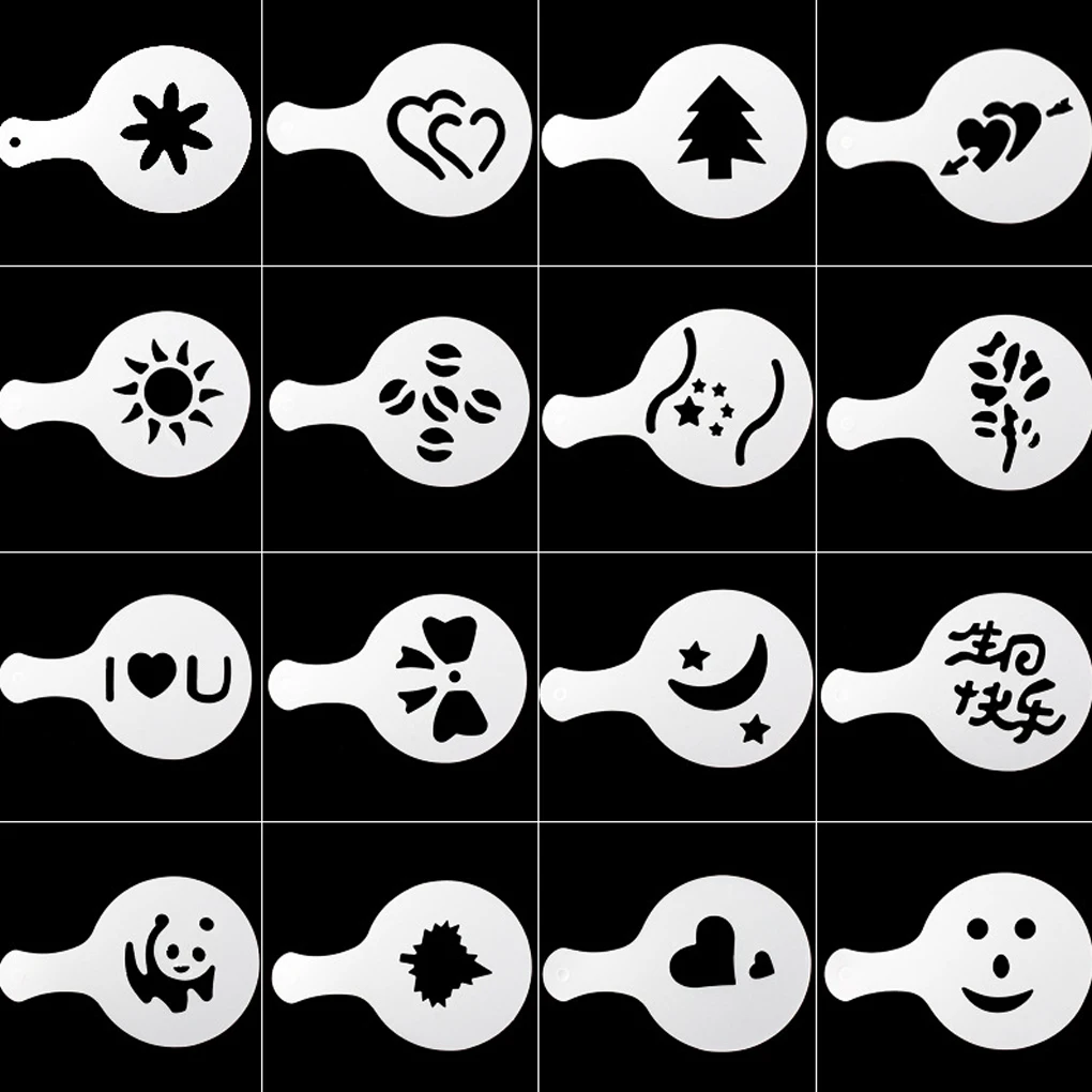 Трафареты для кофемашины 16 шт. | Дом и сад