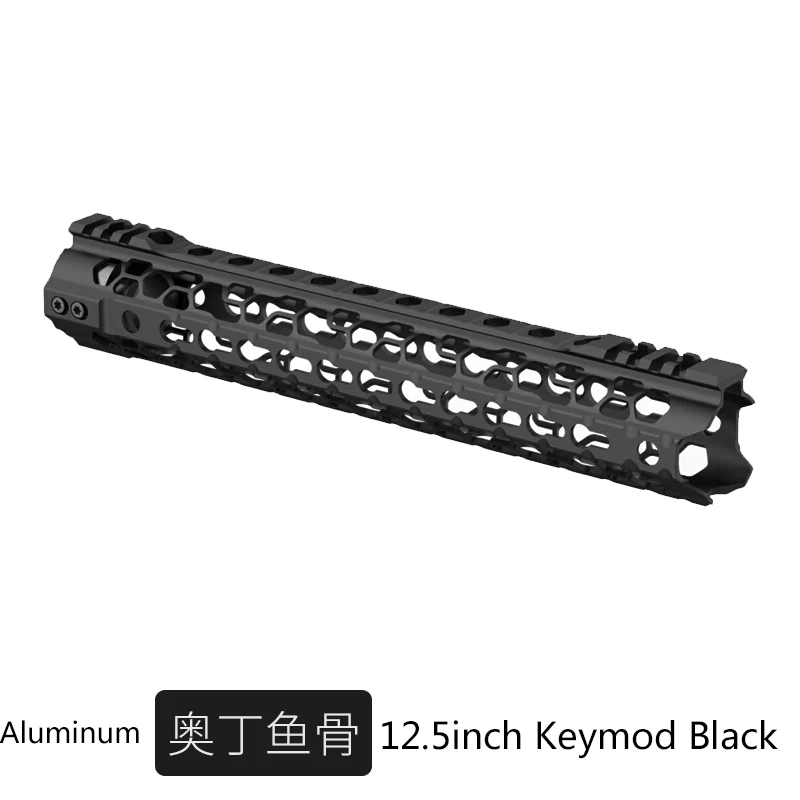 ODIN 12.5 keymod BK 9," 12,5" гелевый бластер свободный поплавок Keymod M-lok Handguard ODIN Rail для охоты тактический прицел крепление - Цвет: ODIN 12.5 keymod BK